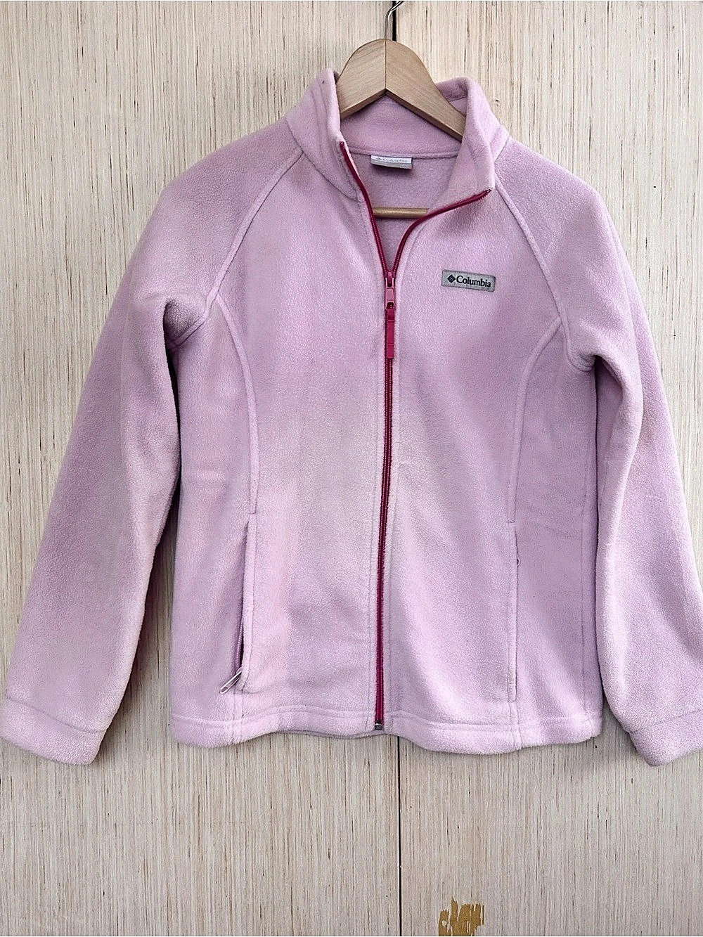 Girls Columbia Pink Fleece Jacket